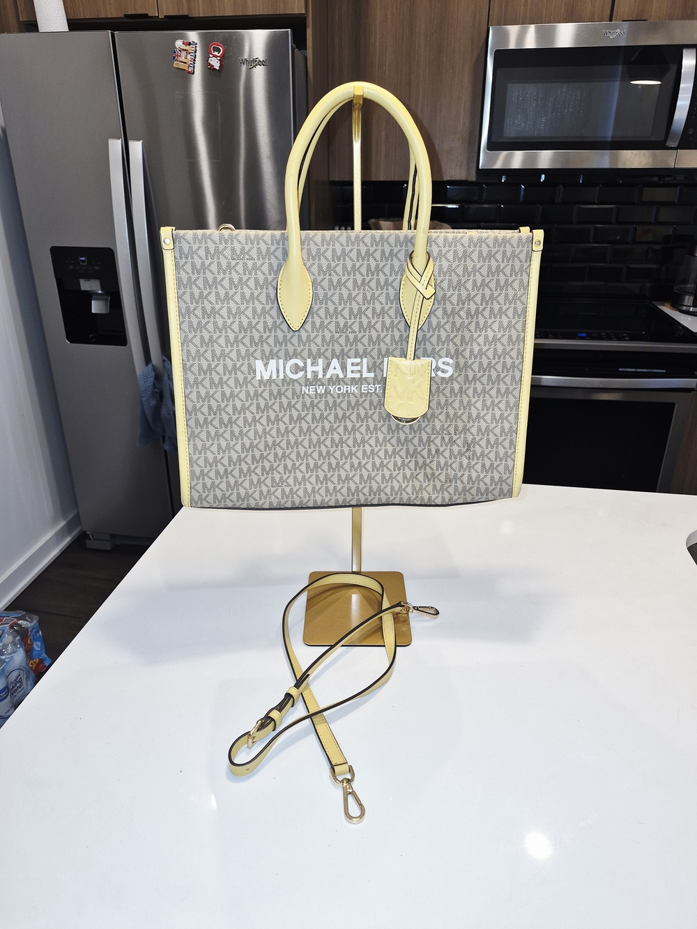 Michael Kors Yellow Logo Tote Bag
